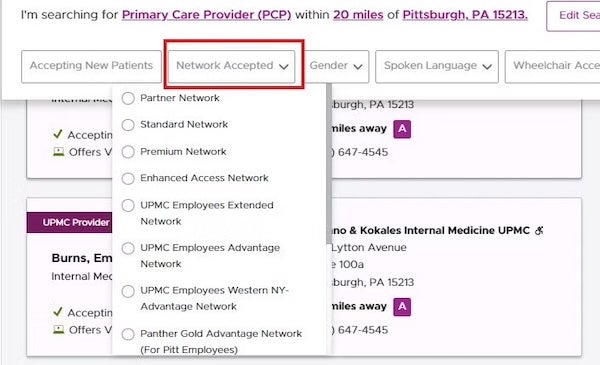 UPMC website