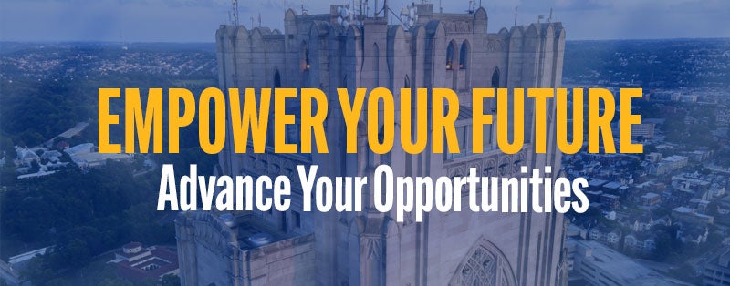 Graphic reading "Empower Your Future, Advance Your Opportunities"