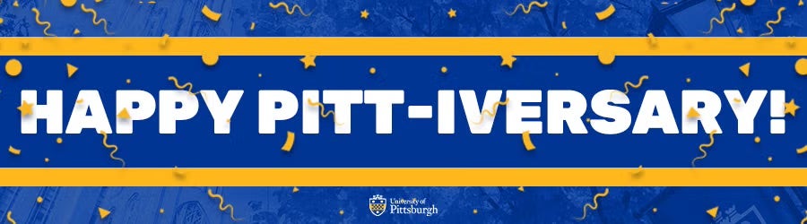 Happy Pitt-iversary banner