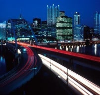 pittsburgh at night photo